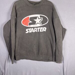 Vintage STARTER Heavy Sweatshirt Mens Large Crewneck Activewear 90s Logo